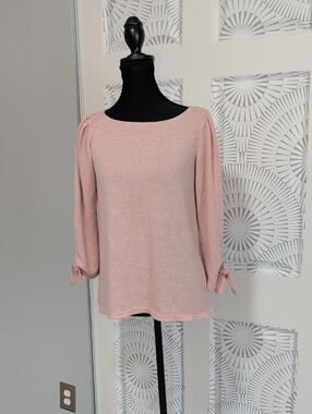 Max Studio Dusty Pink Knit Top
